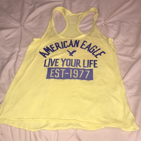 Yellow casual American Eagle tank - Picture 1 of 3